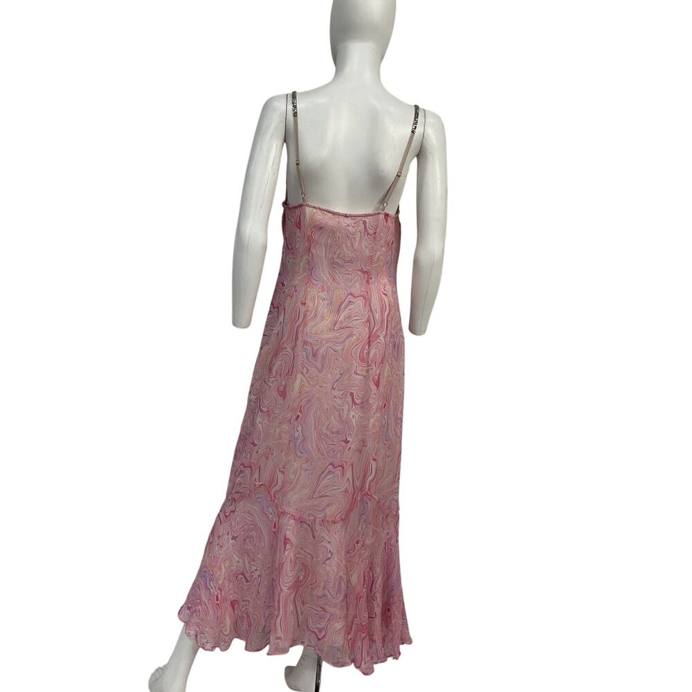 LoveShackFancy Marbled Pink Cookie Midi Dress Size 8 NWT - Picture 2 of 4
